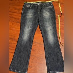 Cato Men's Bootcut Jeans in Faded Dark Blue